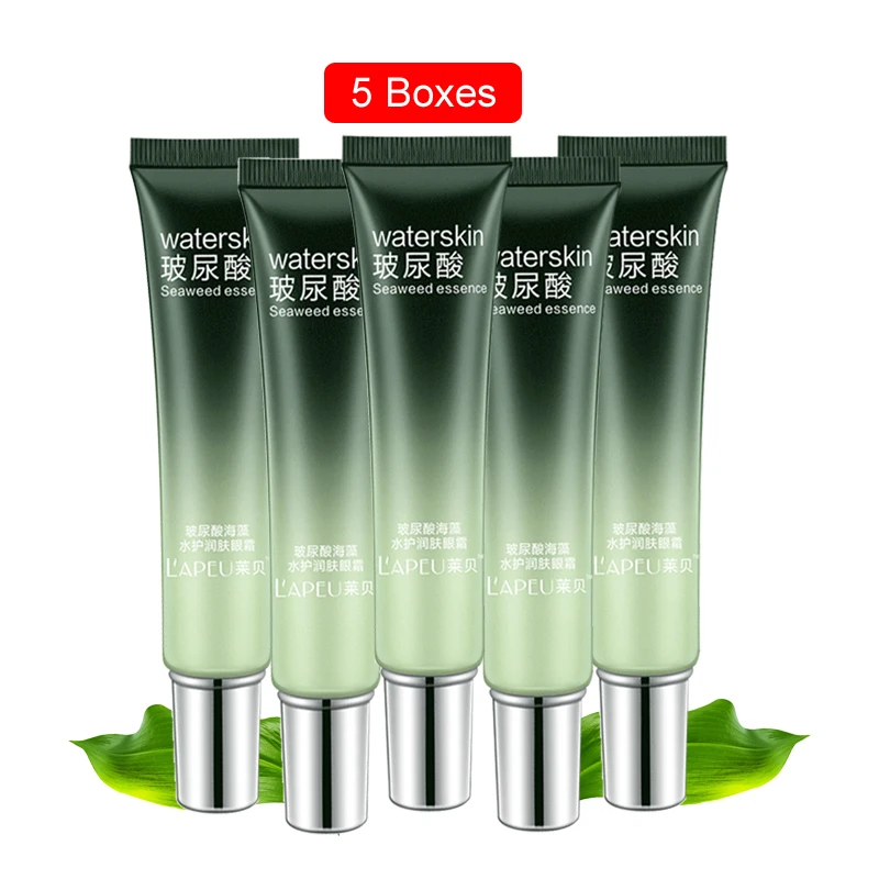 

5 шт./лот, лапеу, гиалуроновая кислота, водоросли, сыворотка для глаз, пептид, коллаген, сыворотка, против морщин, против старения, средство для удаления темных кругов, EyeCare, унисекс