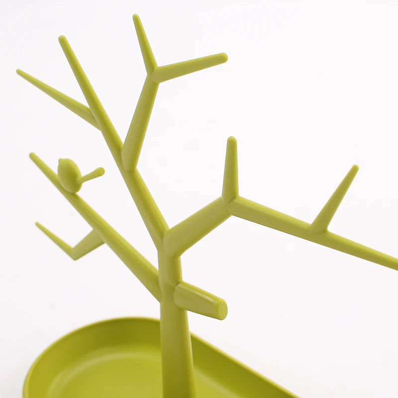 Новое дерево ювелирных изделий держатель ожерелье серьги Дисплей Стенд шоу