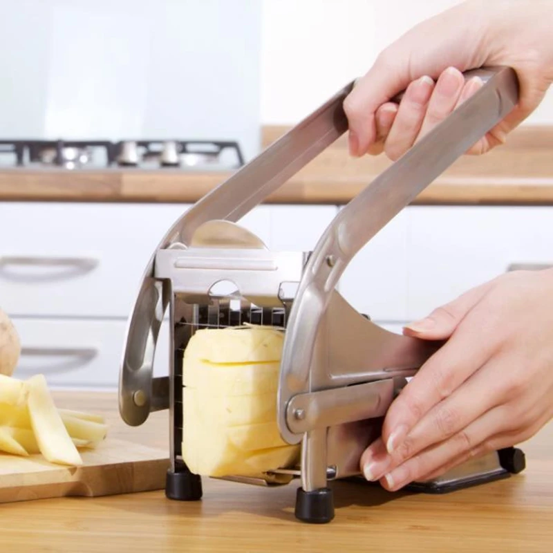 2 лезвия слайсер для картофеля фри картофель резак машина резки огурцов из