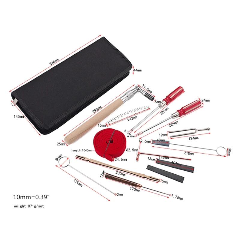 

Piano Tuning Tools and Portable Case, for Tuning Beginner/Professional Tuner 50LD