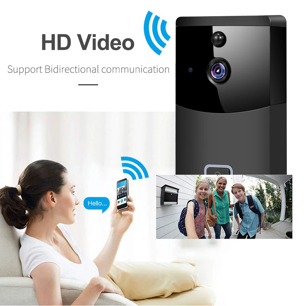 IP видеодомофон 2 4G Wi Fi 720P/1080P|Дверной звонок| |