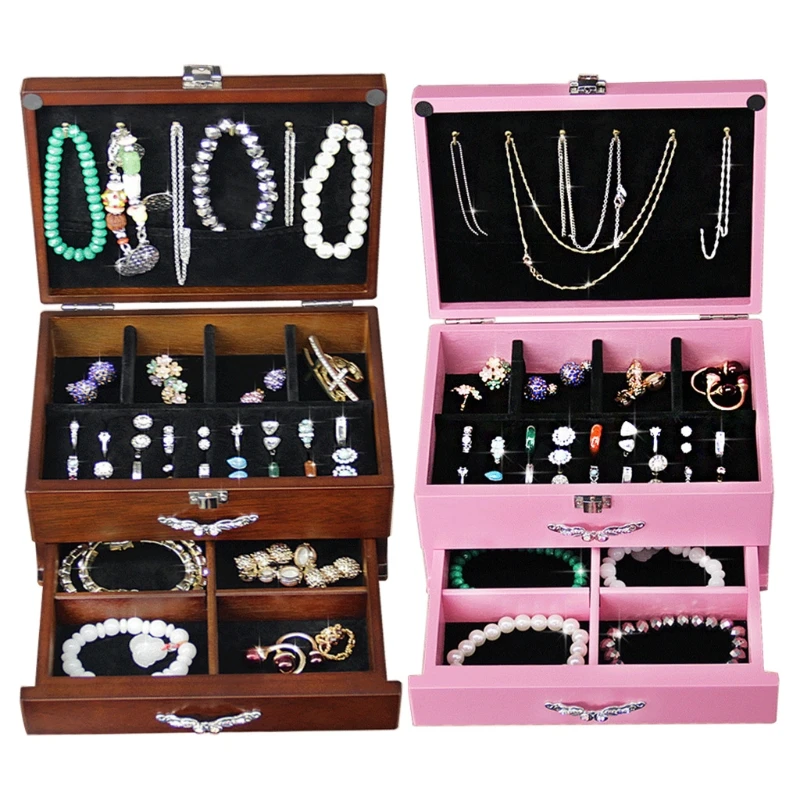 

Creative and Practical Wooden Organizer Grids Design Classified Store Jewelry Easy Find Exquisite Shape Decor for Dropshipping