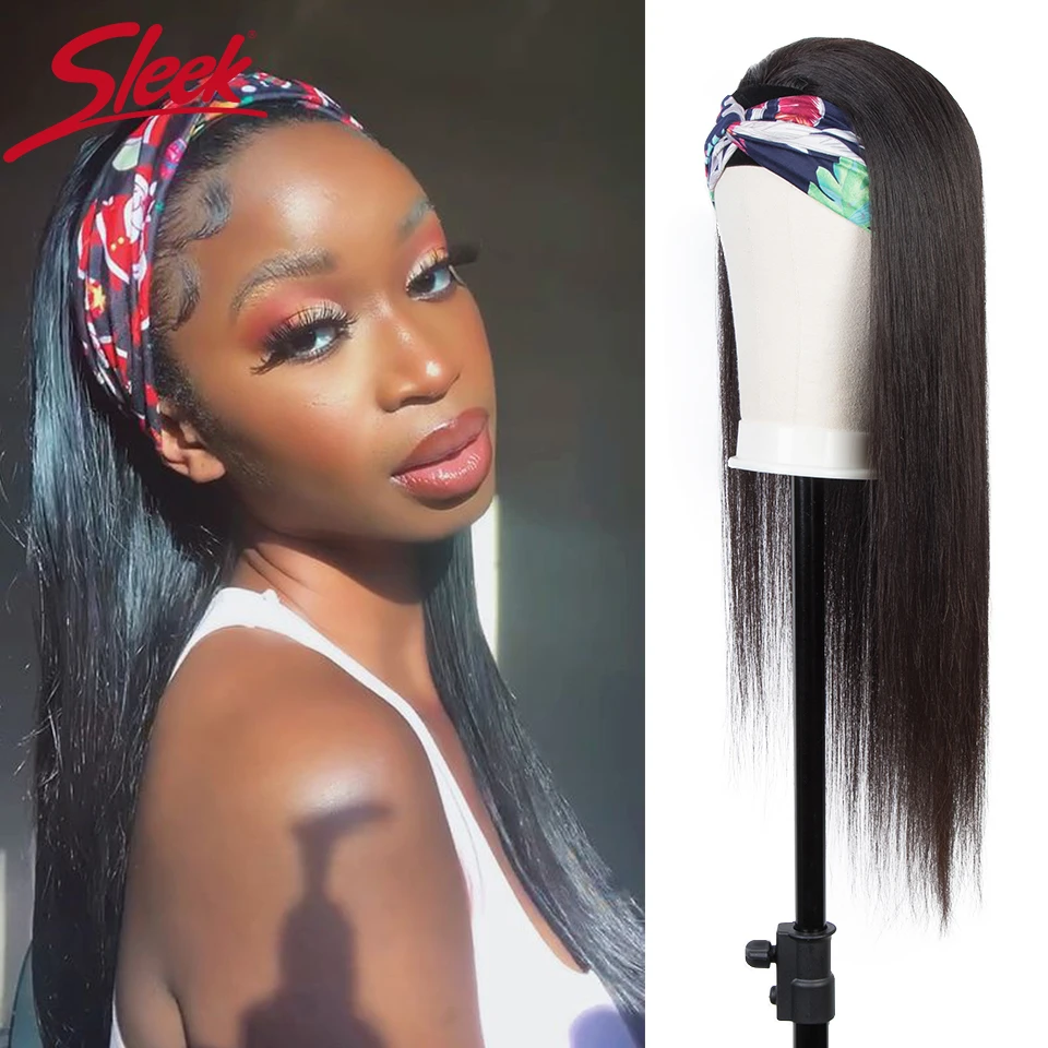 

Sleek 30 Inch Human Hair Wigs For Women Headband Wig Brazilian Hair Wigs Straight Bob Wigs For Black Women 14 Inch Short Wigs