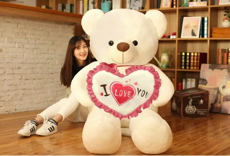 Мягкая игрушка для наполнения огромная 160 см Милая Белая плюшевая игрушка-мишка