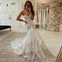 mermaid wedding dresses 2020 lace appliques sweetheart strapless trumpet wedding bride gowns turkey vintage bridal gowns lace up