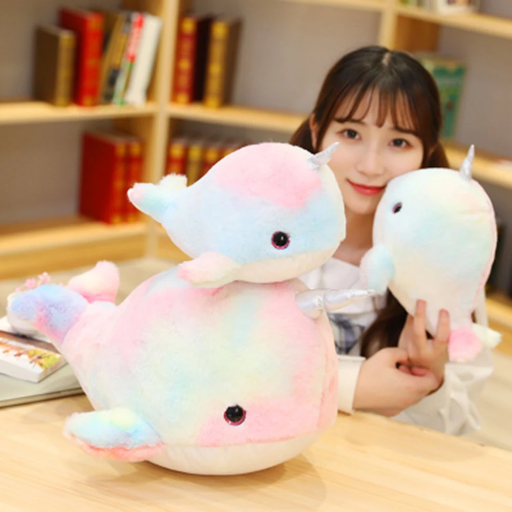 Плюшевая игрушка-Кит единорог мечты большая подушка для сна девочки кукла