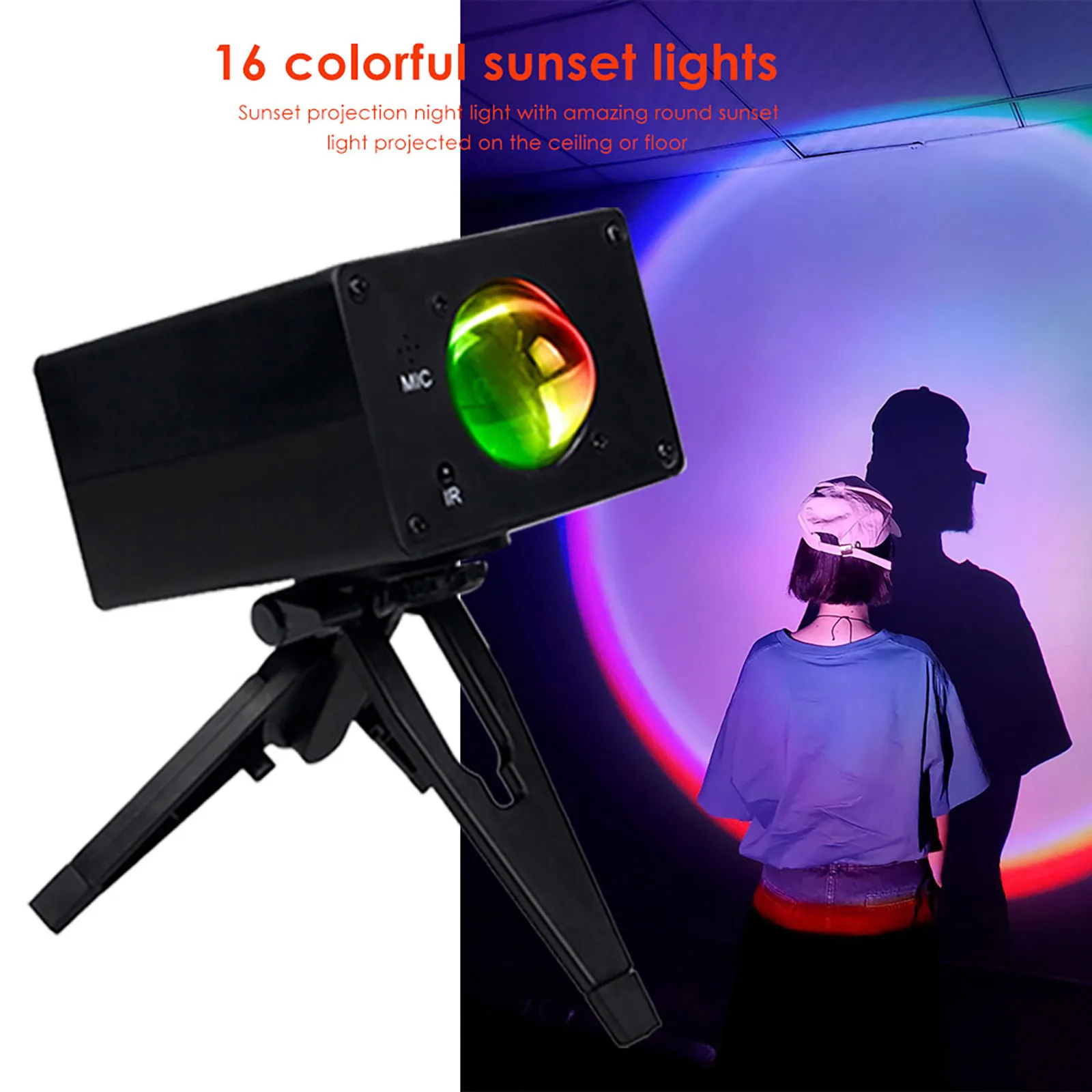 

Sunset Projection Lamp Color Changing Ambient Light for Studio Photo
