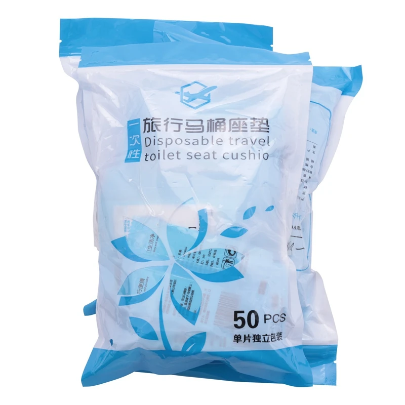 

150 Pcs Portable Disposable Toilet Seat Cover Safety Travel Bathroom Toilet Paper Pad Bathroom Accessories