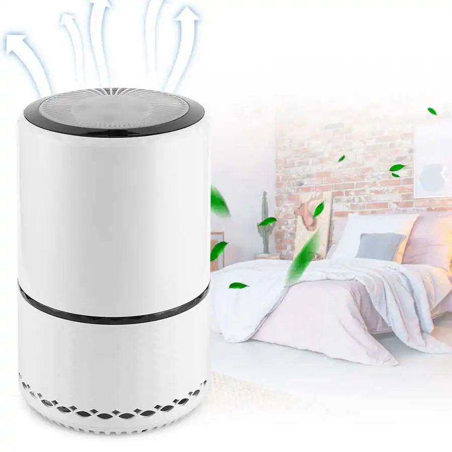 

Светодиодный очиститель воздуха с двойным фильтром и отрицательными ионами, умный очиститель воздуха для дома, спальни, AU 220 В, Purificador de Aire