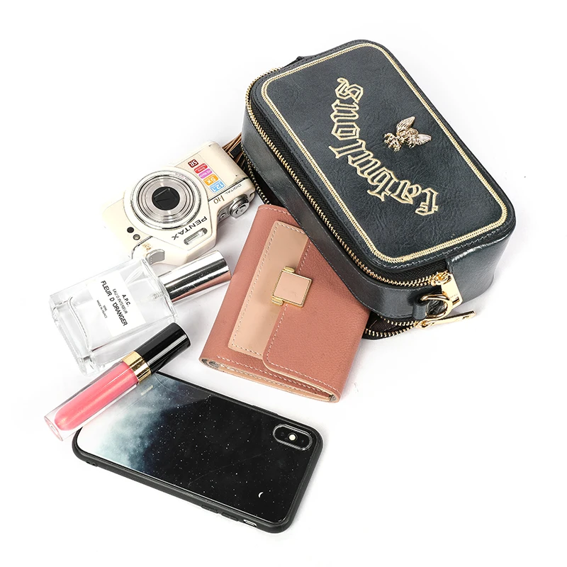 XUNMEI модная мини сумка с кисточками для женщин сумки буквами и пчелами женские на