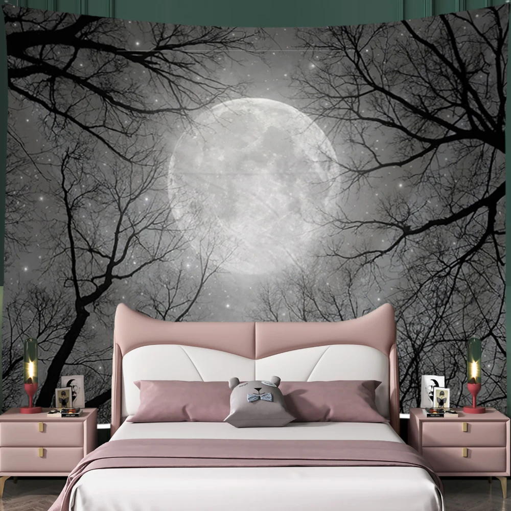 

Moonlight Tapestry kawaii room decor Wall Hanging Home decor aesthetic room decor decoration maison Tapestry