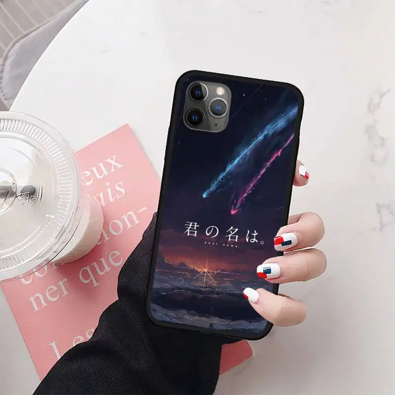 

Kiminonawa Your Name Japanese Phone Case for iPhone 11 12 mini pro XS MAX 8 7 6 6S Plus X 5S SE 2020 XR