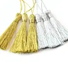 100 шт. Золотая и серебряная проволока кисточка ювелирные изделия аксессуары-кисточки Закладка живопись и каллиграфия Подушка подарок подвесное ухо