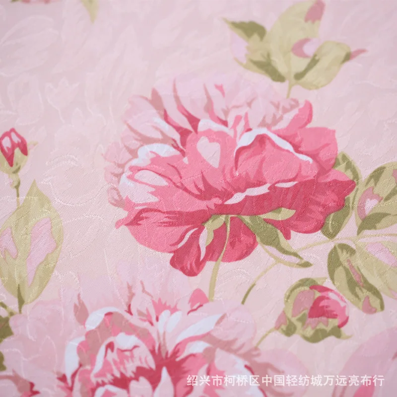 

Chinese Style Garden Big Orchid Semi-shading Printed Curtains for Living Room Bedroom Study Curtains Rich Flower Curtains Tulle