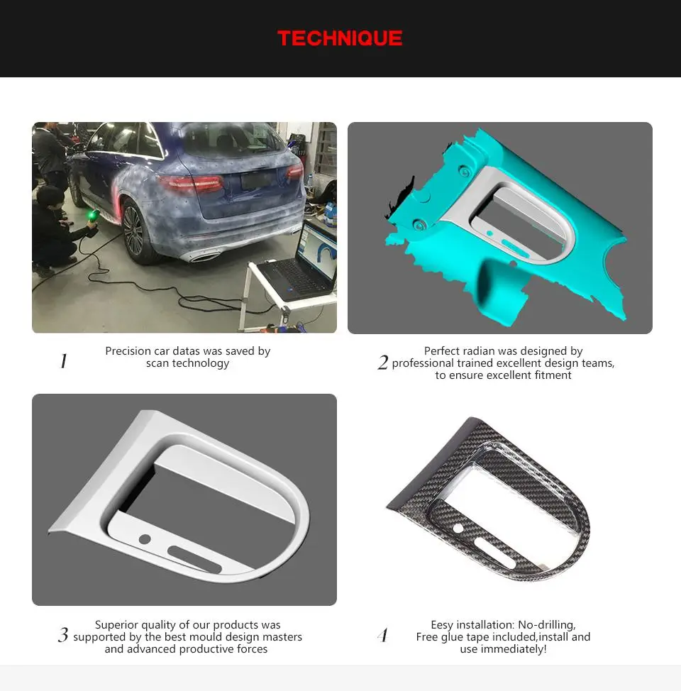 Для Ford Mustang углеродное волокно салона автомобиля боковая передача сдвижная панель декоративная лента крышка LHD