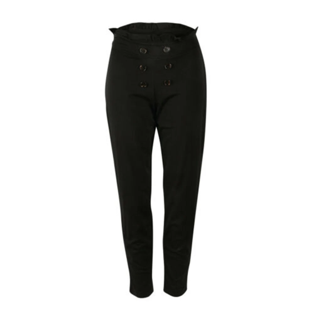 Litthing женские брюки с высокой талией для офиса тонкие Pantalon Femme повседневные