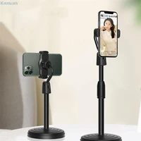 1 pc phone holder stand desktop for live streaming video plastic material 360 rotate phone stand mobile phone accessories