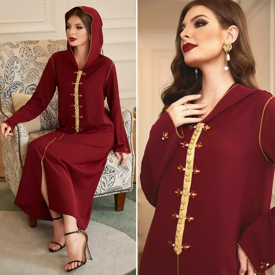 

Eid Abayas for Women Dubai Abaya Turkey Muslim Maxi Hijab Dress Caftan Marocain Moroccan Kaftan De Moda Musulmana Djellaba Femme