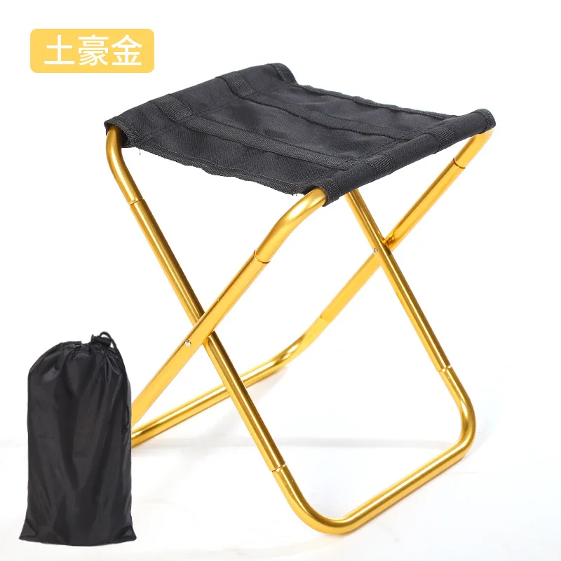 

Outdoor Folding Stool Portable Fishing Bench Chair Aluminum Alloy Beach Chair Military Travel Ultra Light Mazza