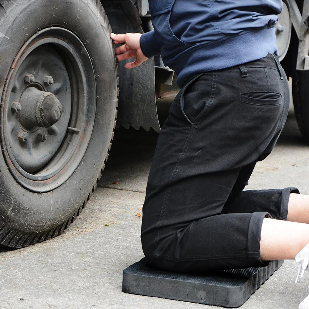 Легкий толстый коврик для колен черного цвета из ЭВА садовый разминания коленей