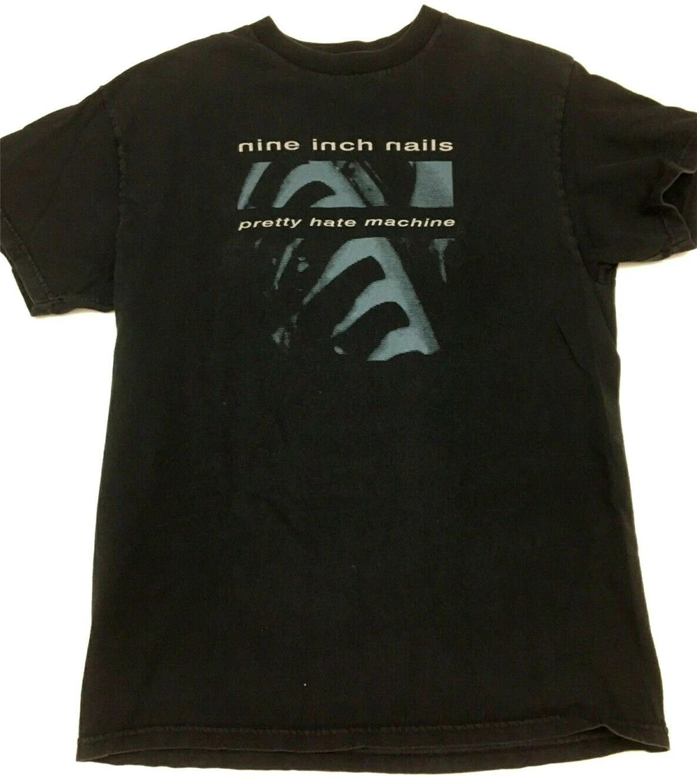Футболка Vtg Nine Inch Nails Pretty Hate Machine Nin 2 двусторонний гигантский браслет-бирка новая
