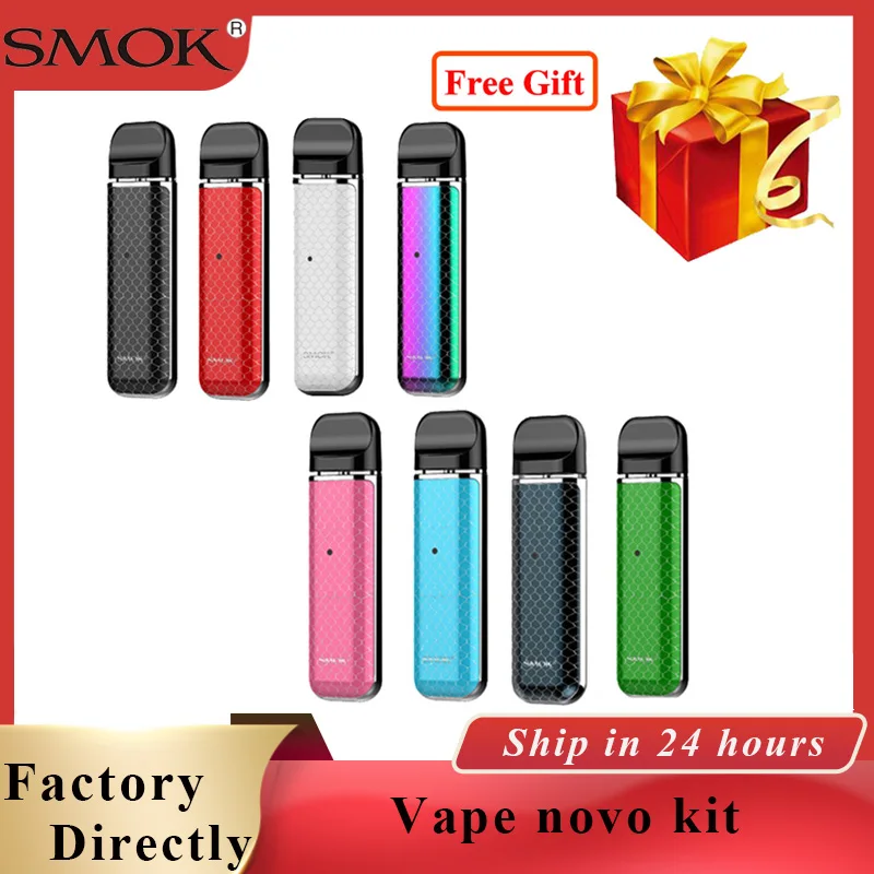 В наличии SMOK novo комплект cobra pod vape ручка 450 мАч и 2 мл картриджи электронная