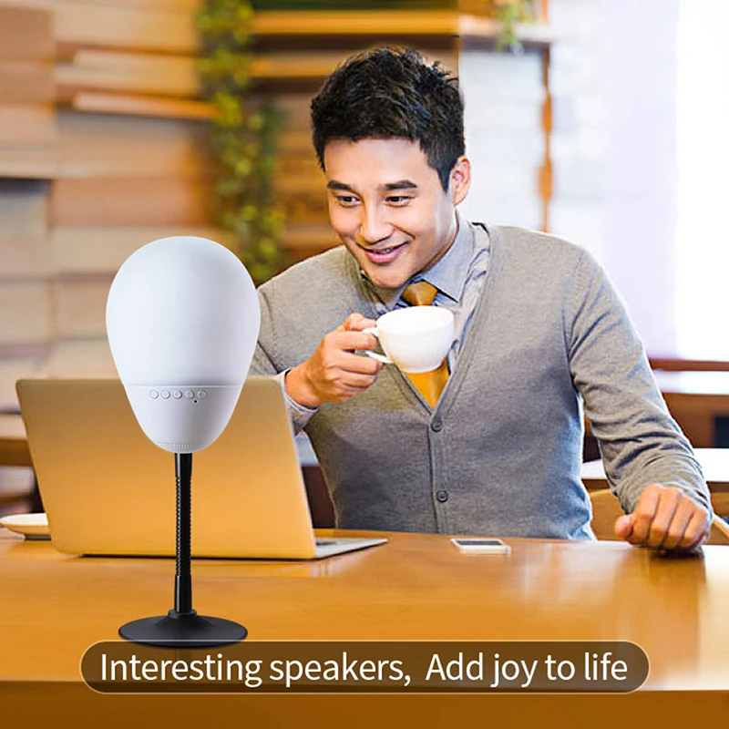 

Eshowee T6 Colorful Light Bluetooth Speaker Entertainment LED Light Environmental Protection Silicone Soft Shell Interesting