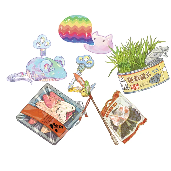 Рисунок кошки веселые игрушки Washi цилиндрическая Маскировочная лента для