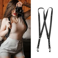 universal leather camera harness hanger shoulder suspender belt strap holder vintage menwomen photographer acessories