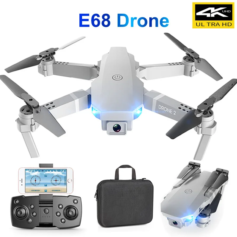 

E68 Folding Unmanned Drone UAV Dual Camera Head 4K for Aerial Photography Four-Axis Aircraft Remote Control