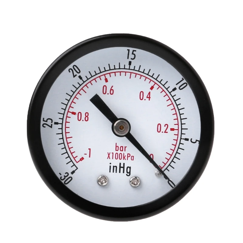 

Mini Air Vacuum Pressure Gauge 50mm Pressure Meter 1/4" Back Mount Pressure Meter