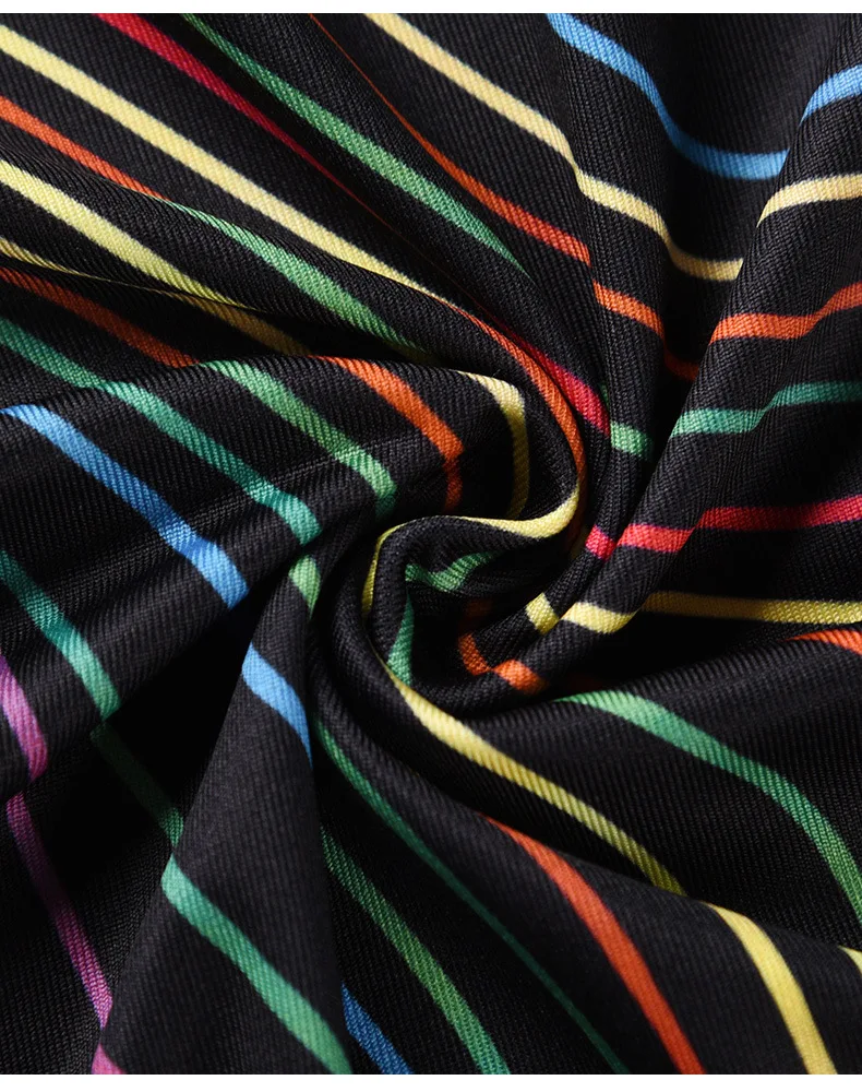 

Summer Daily Casual Style Jacket Street Line Abstract Pattern Short-Sleeved T-Shirt for Men