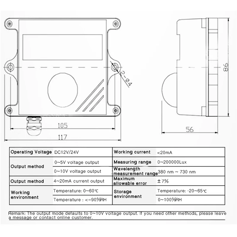 

Illuminance Sensor Light Intensity Acquisition Illumination Sensor Module