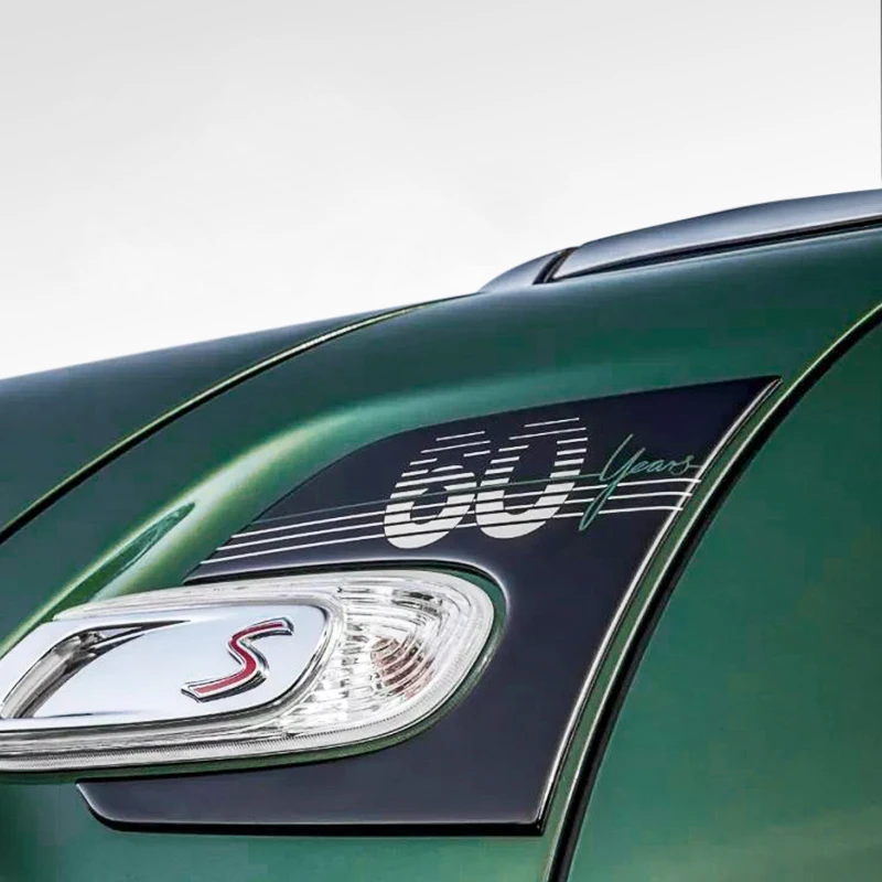 Для Mini Cooper F55 F56 автомобиля 60 лет юбилей эпоксидной наклейки ручка Указатель