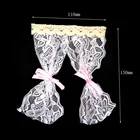 Милые аксессуары для кукольного домика, миниатюрные занавески для маленьких девочек в масштабе 1:12, мини кукольный домик, винтажная кружевная занавеска, милый кукольный домик