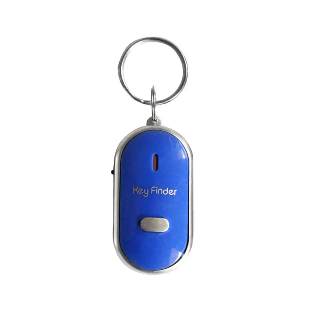 

LED Light Torch Remote Sound Control Lost Key Fob Alarm Locator Keychain Whistle Finder Old Age Anti-lost Alarm 40MR29