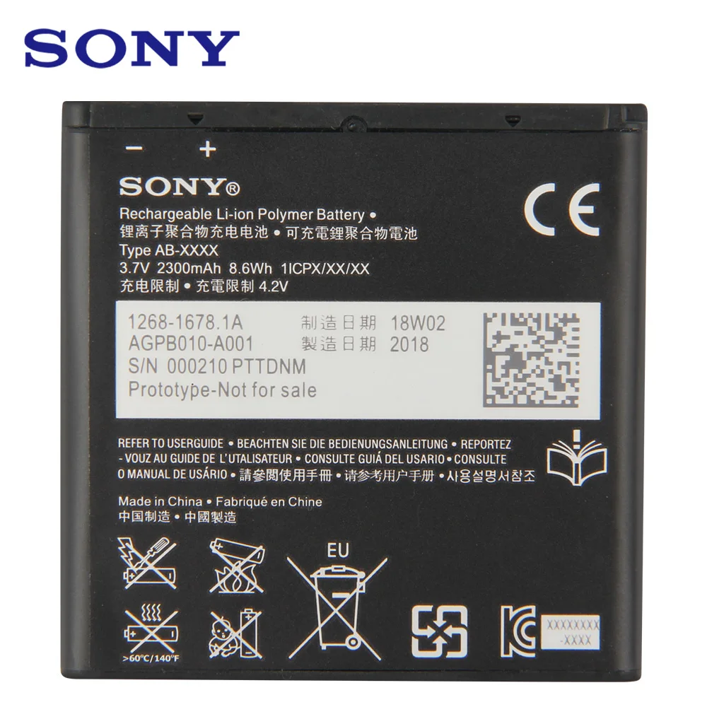 Оригинальная запасная батарея для телефона BA950 Для SONY Xperia M36h C5502 C5503 AB 0300 ZR