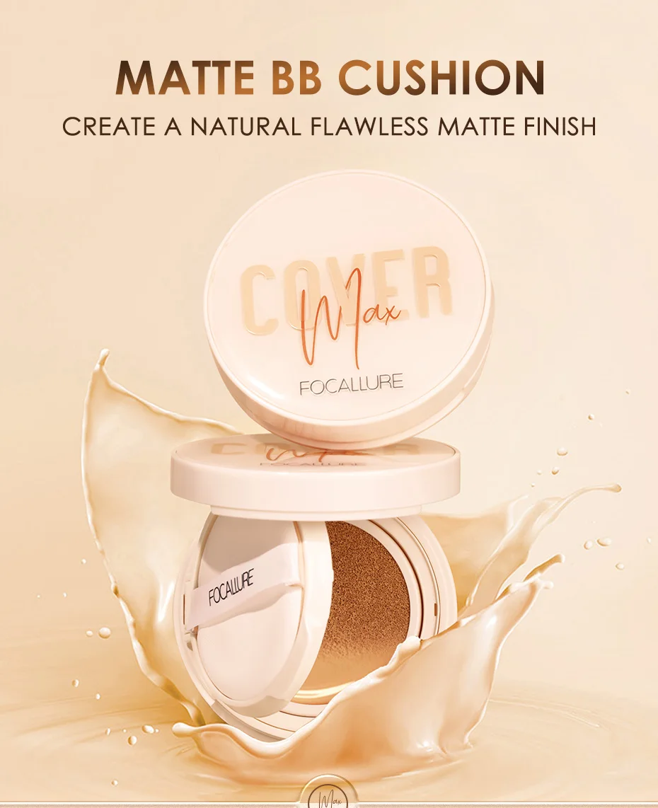 

Foundation Cream Cosmetic Matte Waterproof Long-lasting Natural Plant Skin Nourish Moisturizing Cushion Base Makeup