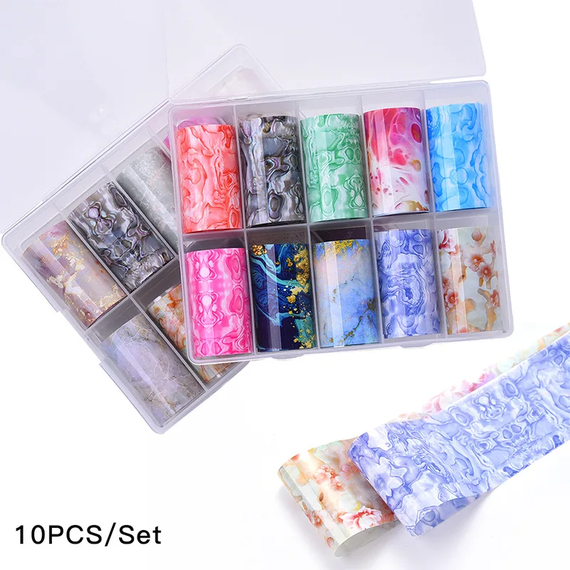 

Nail Star Art Transfer Paper Marble Solid Color Art Pattern Black and White Christmas Letter Stone Texture To Decorate Nails