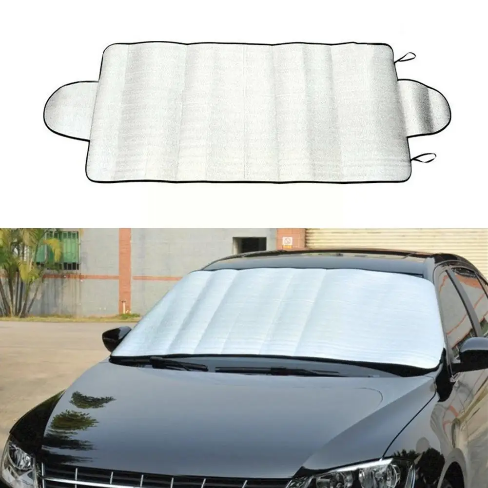 

150*70cm Car Ice Protector Visor Sun Shade Fornt Rear Cover Windshield Windshield Sunshade Block Cover Cover Car X1P1