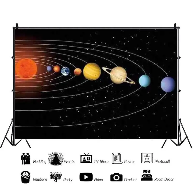 Космическая солнечная система планеты фоны художественные фотографии Декорации