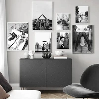 moderne mode poster zwart wit canvas print sexy vrouw wall art painting moderne woonkamer home decoratie