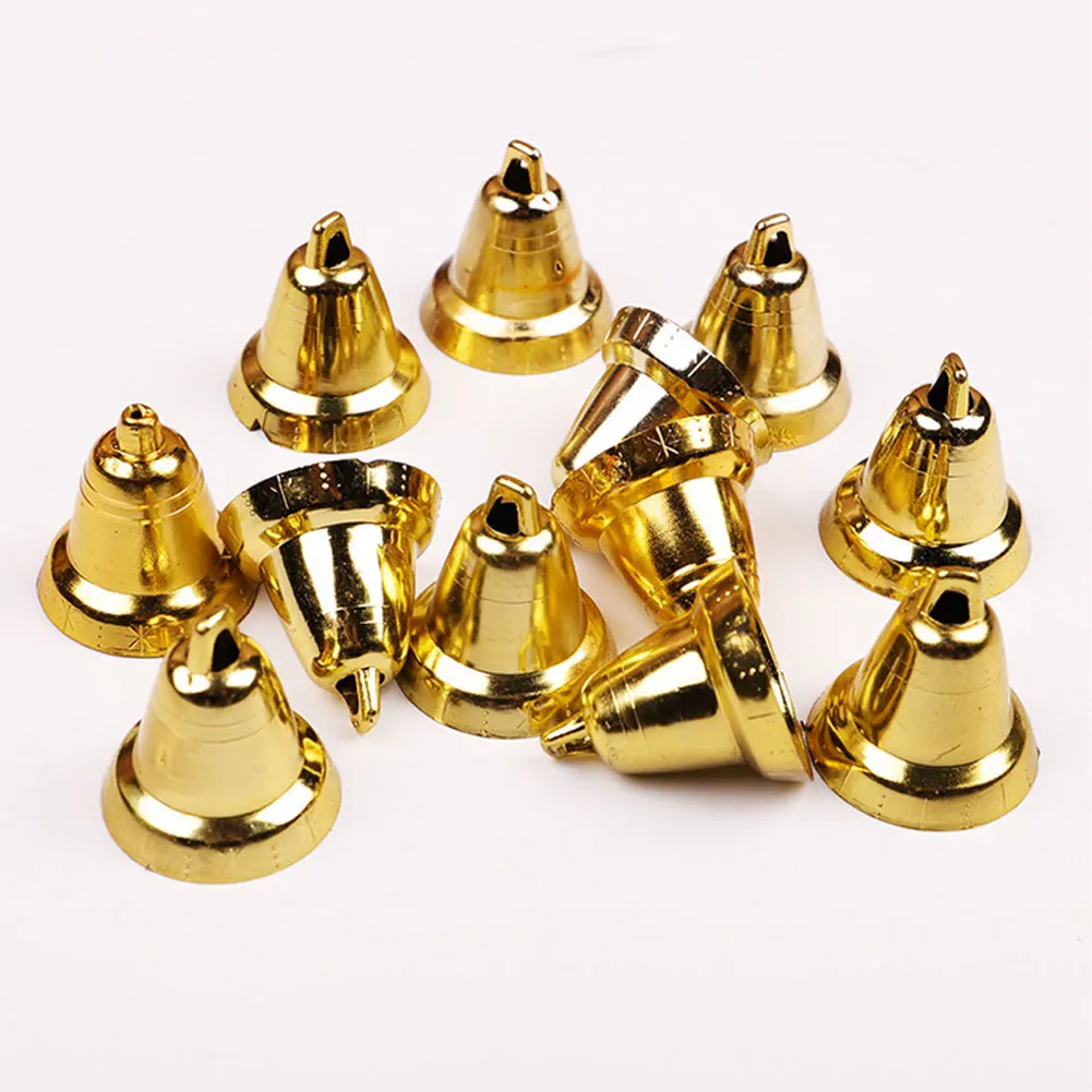 1 сумка Мини Золотой Рождественский колокольчик Набор Кукла Санта кулон орнамент