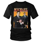 Майкл Скотт дань уважения управление футболки для мужчин ТВ серии Дуайт Шрут Джим Халперт футболки для девочек футболка с короткими рукавами хлопковые футболки с принтом размера плюс Топ