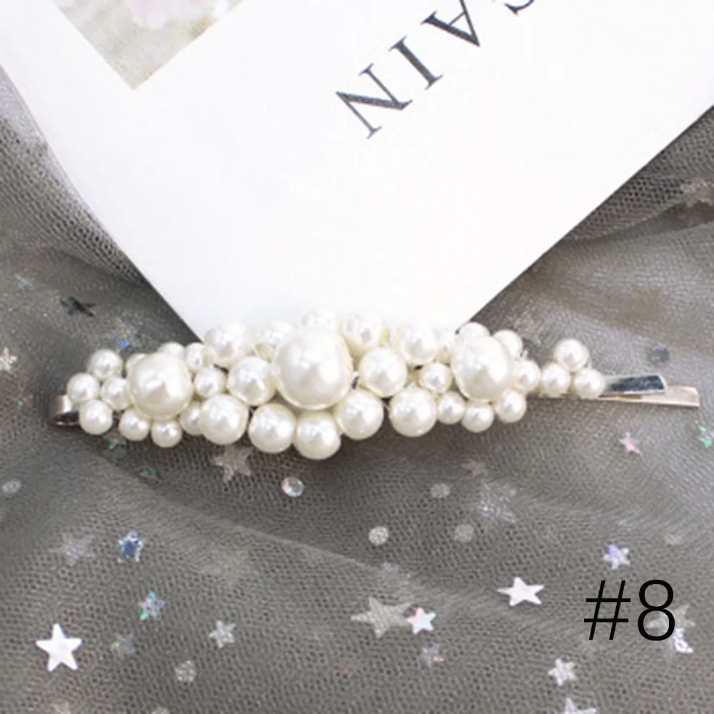 

Korea Fashion Solid Pearl Hair Clips for Women Hair Barrette Hairpins Trendy Handmade Hair Styling Accessories Nice Gifts