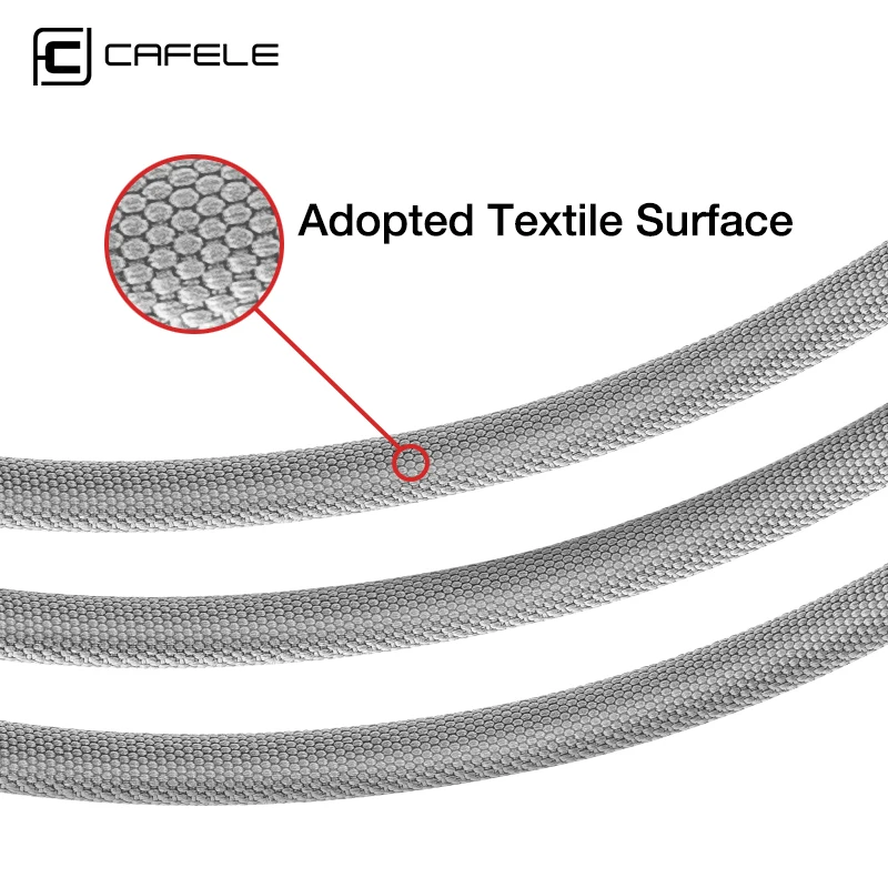 Cafele Тип usb C кабель для Xiaomi samsung huawei USB быстрого зарядного устройства 8 Pin цинкового