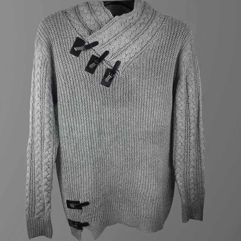 

Men Sweaters 2019 Hot Warm Hedging Turtleneck Pullover Sweater Male Casual Knitwear Slim Winter Sweater Men Brand Clothing