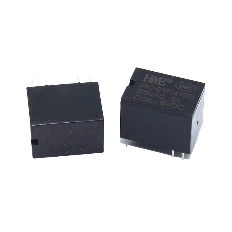 10 шт. JRC-21F 4100 DC мини Мощность реле 6-pin печатного монтажа печатной платы реле 3V 5V 12V