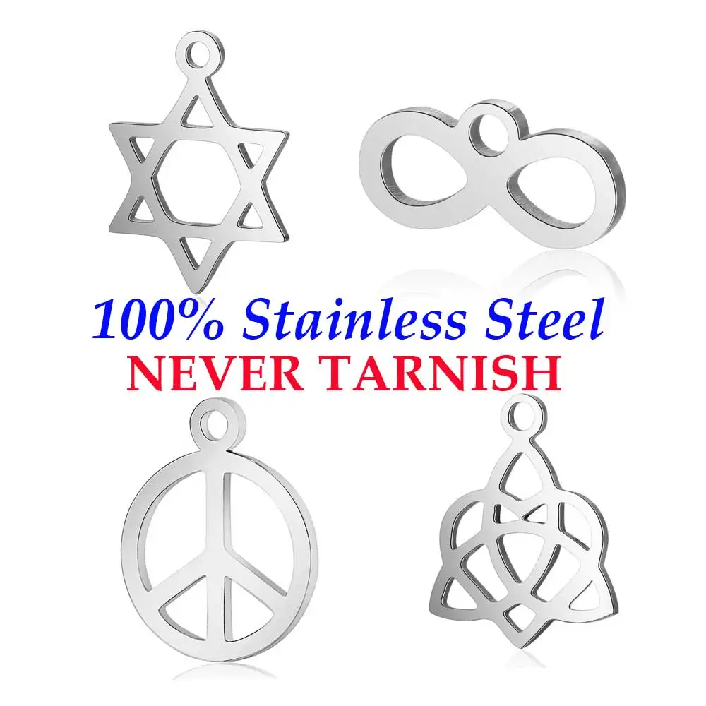 10 шт. мир Дэвид звезда Бесконечность любовь очарование оптовая продажа 100%