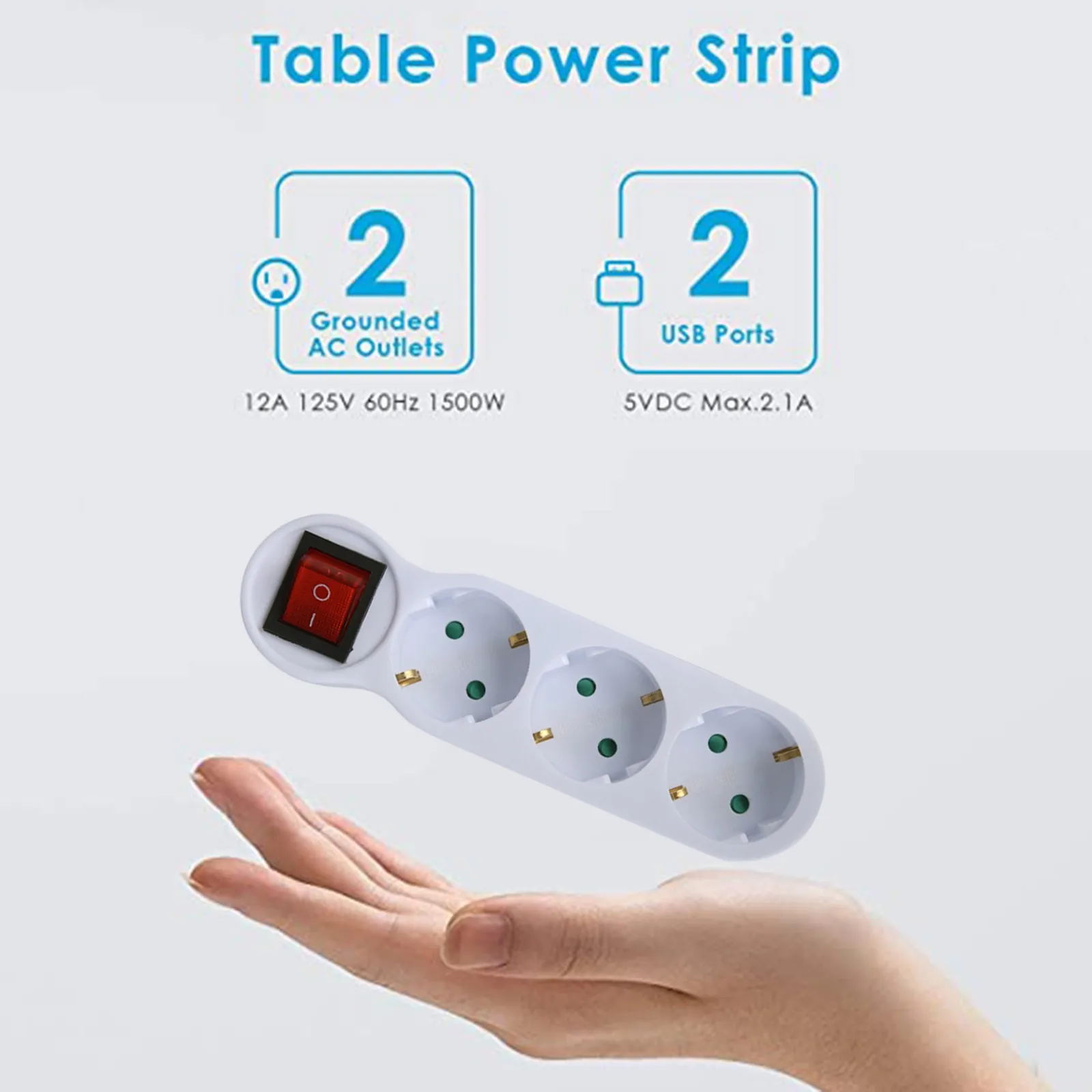 

European Standard Three Socket 2 Round Plug 3 Hole Socket With Switch On Off